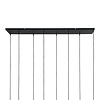 Steinhauer Moderne hanglamp Reflexion 8 lichts zwart met smoke glas