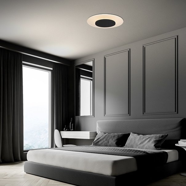 Steinhauer Moderne plafondlamp Lido 24W wit zwart