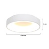 Steinhauer Moderne plafondlamp Ringlede Ø48 cm wit