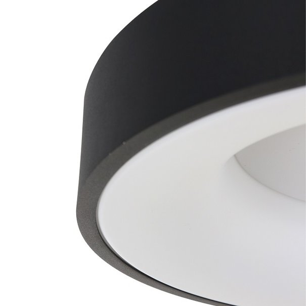 Steinhauer Moderne - Plafondlamp - zwart - Ø30 cm - Ringlede