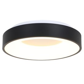 Plafondlamp Ringlede Ø48 cm wit/zwart