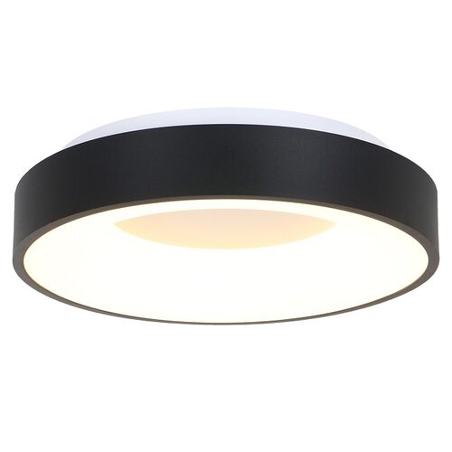 Moderne plafondlamp Ringlede Ø48 cm zwart