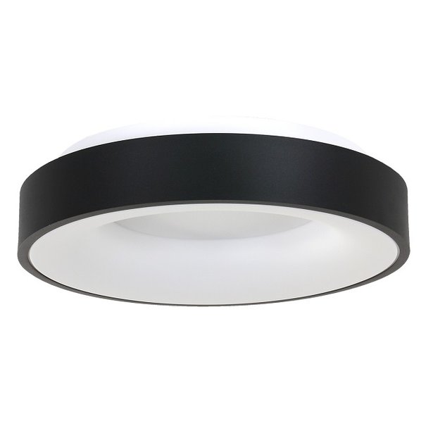 Steinhauer Moderne plafondlamp Ringlede Ø48 cm zwart