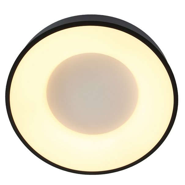 Steinhauer Moderne plafondlamp Ringlede Ø48 cm zwart