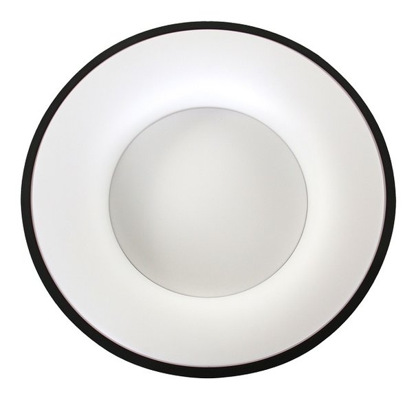 Steinhauer Moderne plafondlamp Ringlede Ø48 cm zwart