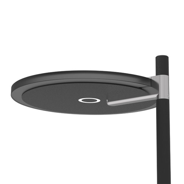 Steinhauer Moderne vloerlamp Turound zwart met smoke glas