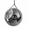 ETH Moderne hanglamp Orb 3-lichts getrapt zwart met smoke glas