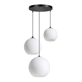 Hanglamp Orb Opal 3-lichts getrapt glas