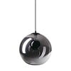 ETH Moderne hanglamp Orb 5-lichts getrapt zwart met smoke glas