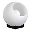 ETH Moderne - Tafellamp - Zwart - Opal opaalglas - 1 lichts - Ø25 cm - Orb