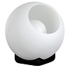 ETH Moderne tafellamp Orb 1-lichts Ø35 cm zwart met opaal glas