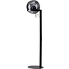 ETH Moderne vloerlamp Orb 1-lichts Ø35 cm zwart met smoke glas