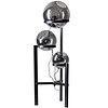ETH Moderne vloerlamp Orb 3-lichts 140 cm zwart met smoke glas