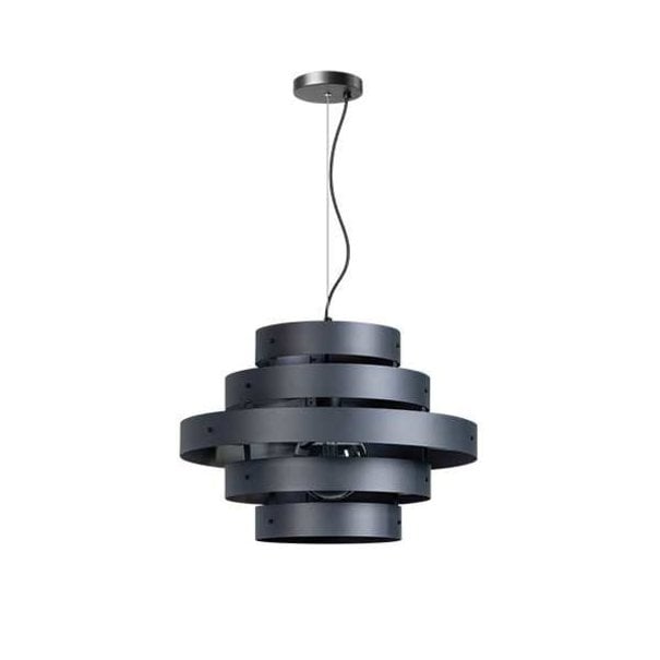 ETH Modern landelijk - Hanglamp - Antraciet - 50 cm - Blagoon