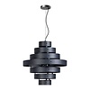 ETH Moderne hanglamp Blagoon Ø50 cm met 7 ringen antraciet