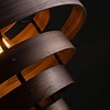 ETH Modern landelijk hanglamp Walnut Ø50 cm met 7 ringen bruin