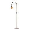 ETH Moderne vloerlamp Pike 1-lichts messing zwart