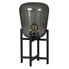 ETH Moderne tafellamp Benn 1-lichts zwart gun metal
