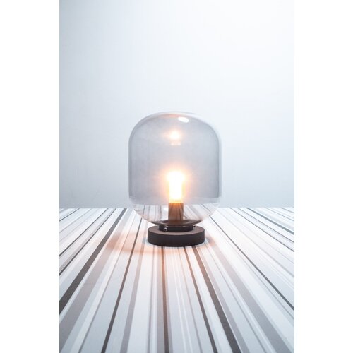 Moderne tafellamp Benn 1-lichts zwart gun metal