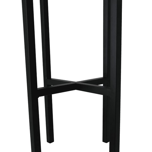 ETH Moderne vloerlamp Benn 1-lichts zwart gun metal