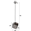 BelaLuz Moderne hanglamp Ice Cube chrome 1-lichts