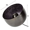 BelaLuz Industriële tafellamp Zenzi Ø36 cm zwart nikkel