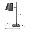 BelaLuz Industriële verstelbare tafellamp Ronja charcoal