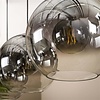 BelaLuz Moderne hanglamp Bubble 3-lichts oud zilver met smoke glas