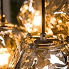 BelaLuz Moderne hanglamp Ice Cube 7-lichts chrome glas