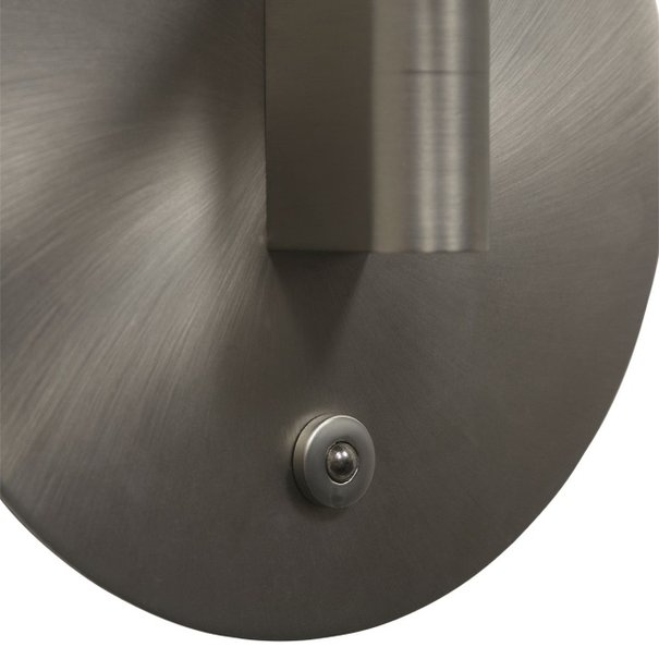 Steinhauer Moderne wandlamp Turound staal met helder glas