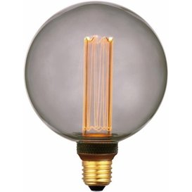 LED bol Ø12,5 cm smoke 4,3W 3 standen memory