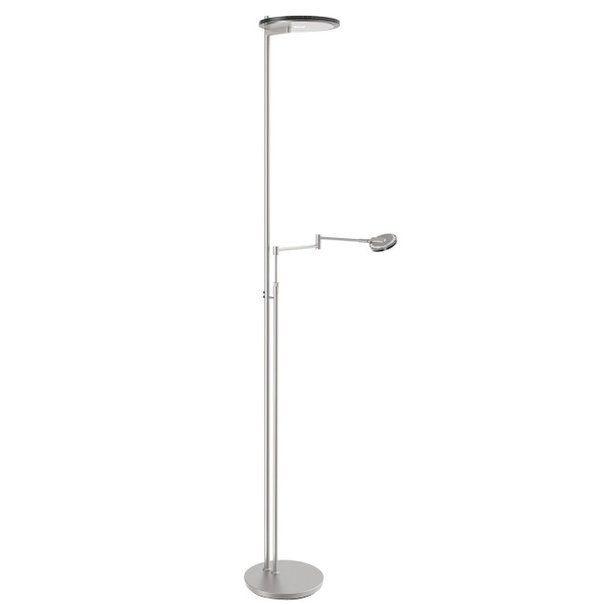 Steinhauer Moderne - Vloerlamp - Staal - Uplighter en leeslamp - Turound