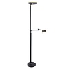 Steinhauer Moderne vloerlamp Turound Uplighter en leeslamp zwart