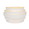 Highlight Moderne Design wandlamp Scudo 20 cm wit goud