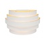 Moderne wandlamp Scudo wit/goud, 12,5x20x12,5 cm
