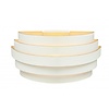 Highlight Moderne Design wandlamp Scudo 25 cm wit goud
