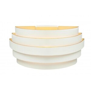 Highlight Moderne Design wandlamp Scudo 25 cm wit goud