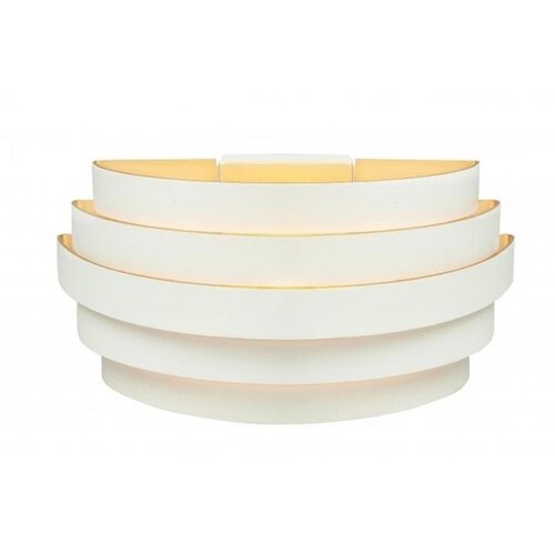 Moderne Design wandlamp Scudo 25 cm wit goud