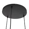 Steinhauer Moderne hanglamp Bollique 3-lichts getrapt zwart met smoke glas