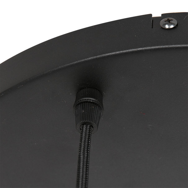 Steinhauer Moderne hanglamp Bollique 3-lichts getrapt zwart met smoke glas