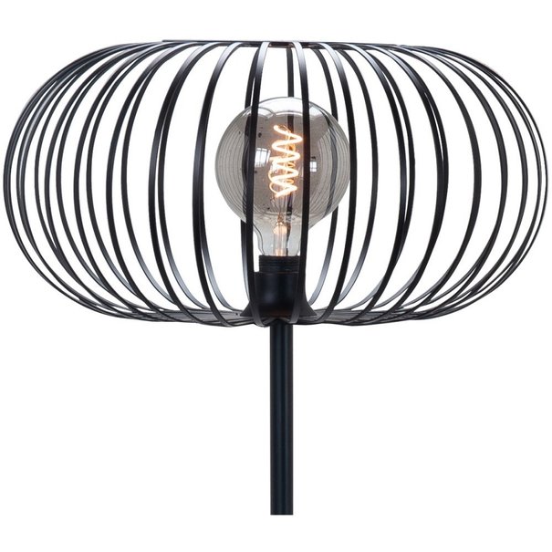 Highlight Moderne vloerlamp Bolato Ø50cm zwart