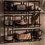 Shelfmate Industriële - wandplank - teakhout/charcoal - set 1 - Shelfmate