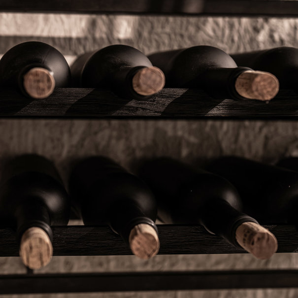 Shelfmate winemate Type D 8 flessen charcoal teakhout