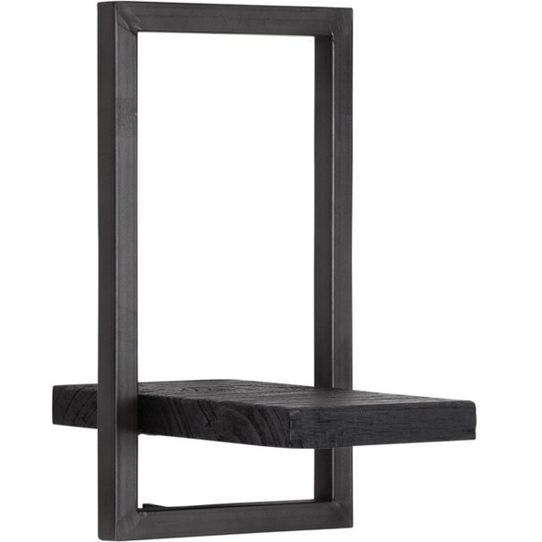 Shelfmate Shelfmate - charcoal - teakhout - type E - 35x35x25 cm