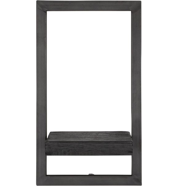 Shelfmate Shelfmate - charcoal - teakhout - type E - 35x35x25 cm