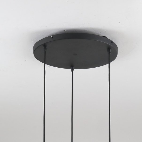 Freelight Moderne hanglamp Arraffone 3-lichts zwart