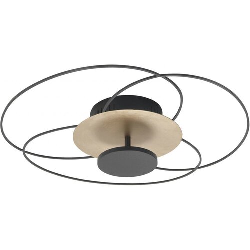 Design plafondlamp Fiore Ø52 cm zwart goud