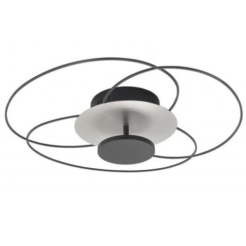 Design plafondlamp Fiore Ø52 cm zwart zilver