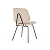 Eleonora Industriële eetkamerstoel Lynn Fletcher stof beige