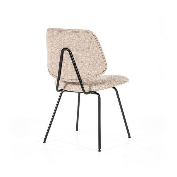 Eleonora Industriële eetkamerstoel Lynn Fletcher stof beige